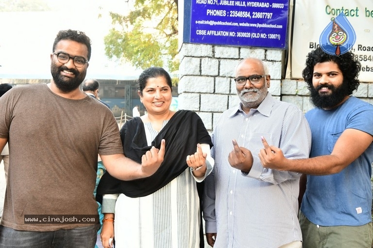 Tollywood Celebrities Cast their Votes  - 39 / 63 photos