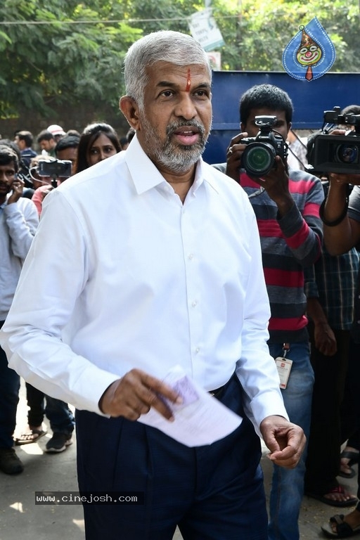 Tollywood Celebrities Cast their Votes  - 43 / 63 photos