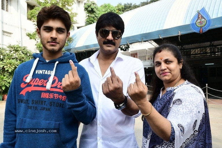 Tollywood Celebrities Cast their Votes  - 57 / 63 photos