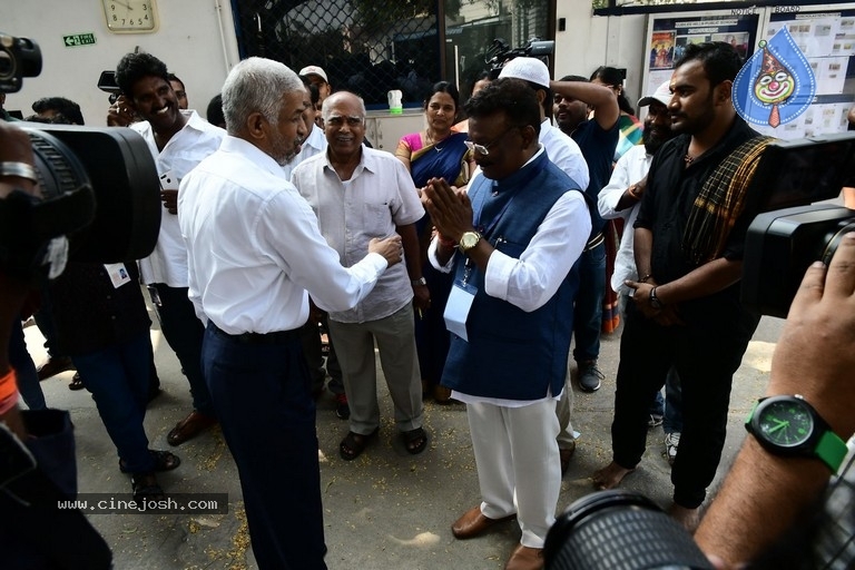 Tollywood Celebrities Cast their Votes  - 61 / 63 photos