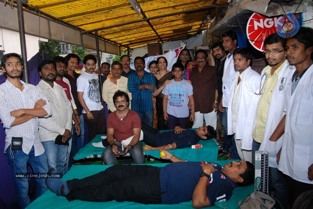 TV Artist Madhu Sudhan Blood n Food Donation Camp - 22 / 69 photos
