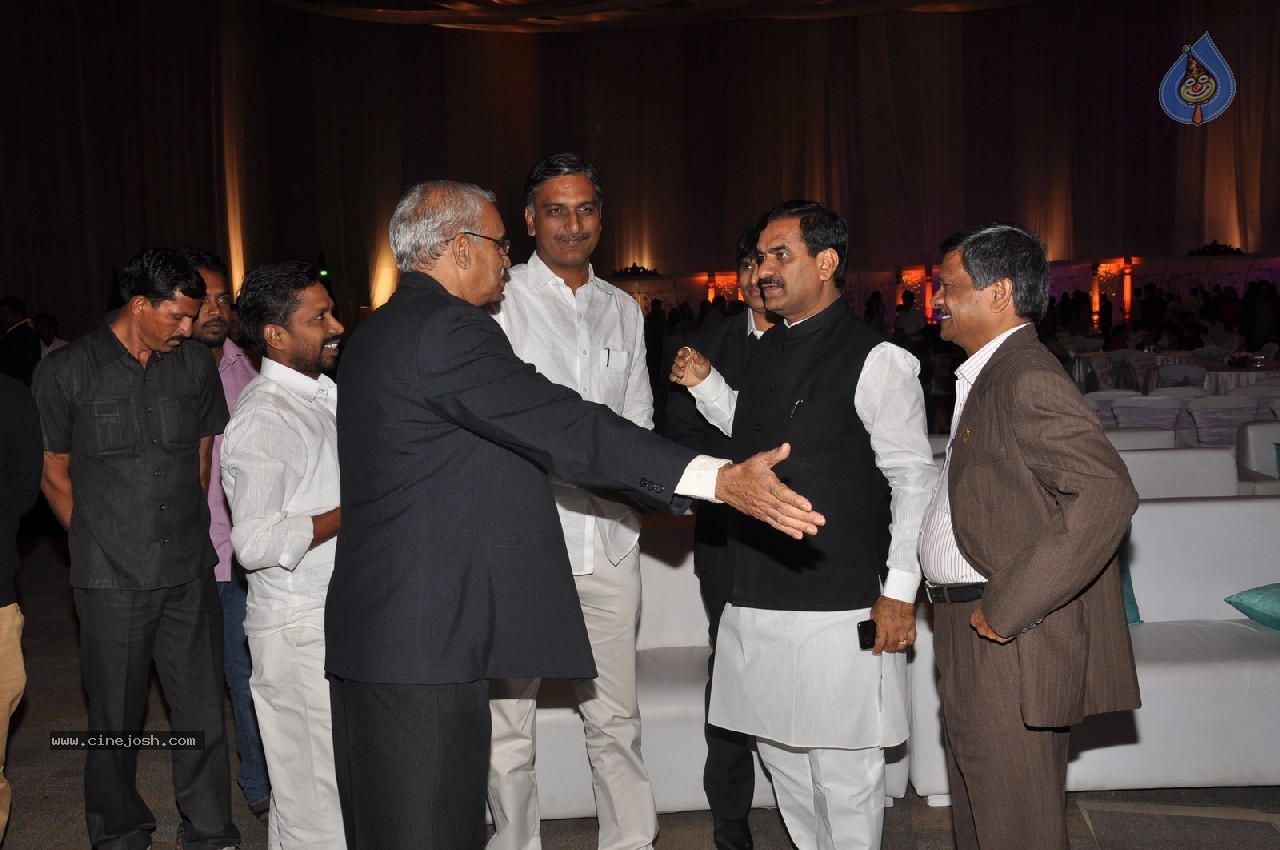 Vaartha MD Girish Sanghi Son Wedding Reception - 100 / 150 photos