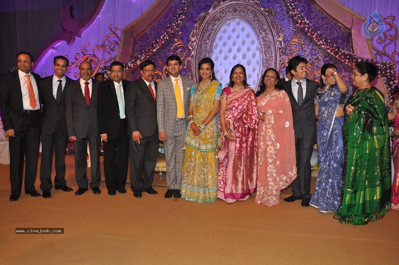 Vaartha MD Girish Sanghi Son Wedding Reception - 110 / 150 photos