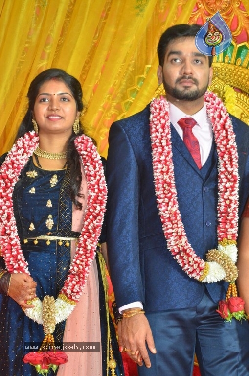 Vasu Vikram Daughter Sandhiya Wedding Reception Stills - 12 / 32 photos