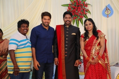 Actor Soundararaja And Tamanna Wedding Reception Stills - 3 of 26