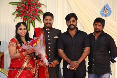 Actor Soundararaja And Tamanna Wedding Reception Stills - 4 of 26