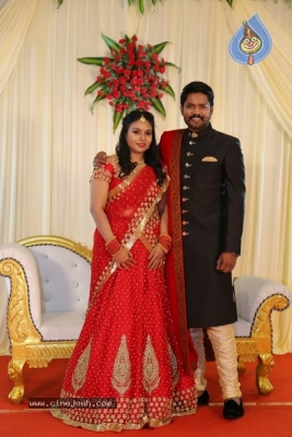 Actor Soundararaja And Tamanna Wedding Reception Stills - 10 of 26