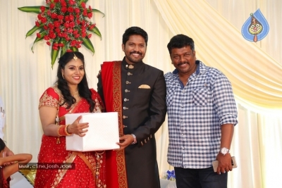 Actor Soundararaja And Tamanna Wedding Reception Stills - 13 of 26