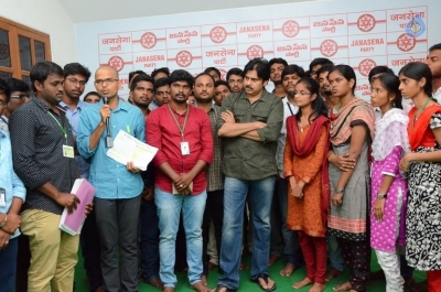 AGRI BSC Students Meets Pawan Kalyan - 2 of 21