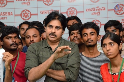 AGRI BSC Students Meets Pawan Kalyan - 5 of 21