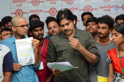 AGRI BSC Students Meets Pawan Kalyan - 11 of 21