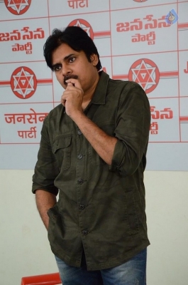 AGRI BSC Students Meets Pawan Kalyan - 17 of 21