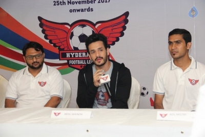 Akhil at Hyderabad Football League - 1 of 18