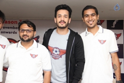 Akhil at Hyderabad Football League - 10 of 18