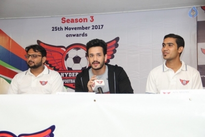 Akhil at Hyderabad Football League - 11 of 18