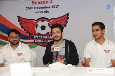 Akhil at Hyderabad Football League - 13 of 18