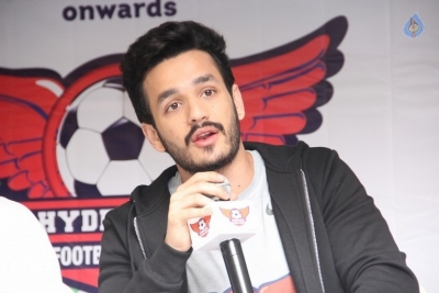 Akhil at Hyderabad Football League - 15 of 18