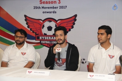 Akhil at Hyderabad Football League - 17 of 18