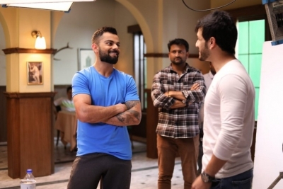 Akhil Meets Virat Kohli In Annapurna Studios - 6 of 6