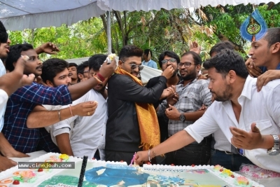 Allu Arjun Birthday Celebrations At Geetha Arts Office - 8 of 15