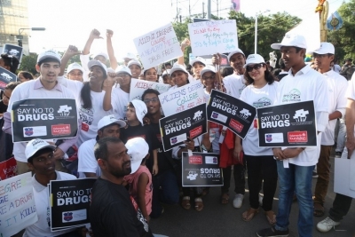 Anti Drug Walk Campaign at KBR Park - 24 of 122