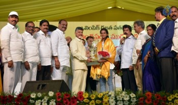 AP CM Felicitates PV Sindhu Photos - 3 of 17