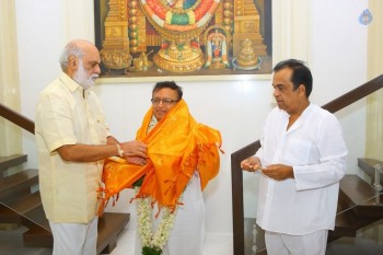 Brahmanandam Felicitates Artist BKS Varma - 3 of 16