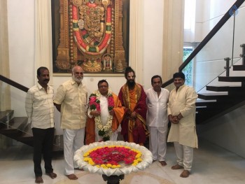 Brahmanandam Felicitates Artist BKS Varma - 4 of 16