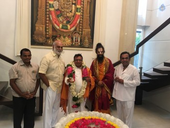 Brahmanandam Felicitates Artist BKS Varma - 12 of 16