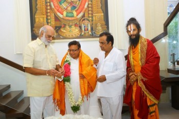 Brahmanandam Felicitates Artist BKS Varma - 15 of 16