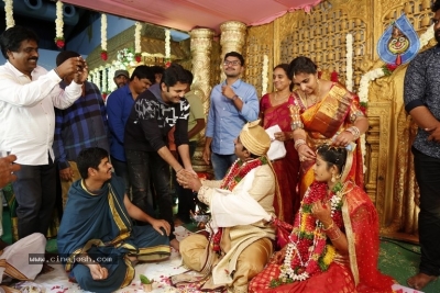 Celebrities at RX 100 Director Ajay Bhupathi Wedding - 4 of 17
