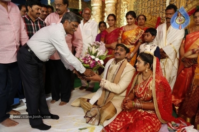 Celebrities at RX 100 Director Ajay Bhupathi Wedding - 15 of 17