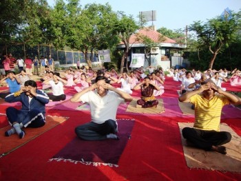 Celebrities at Yoga Day Celebrations - 25 of 23