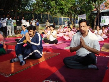 Celebrities at Yoga Day Celebrations - 30 of 23