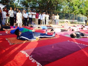 Celebrities at Yoga Day Celebrations - 40 of 23