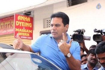 Celebrities Cast Their Votes in GHMC Elections - 25 of 32