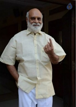Celebrities Cast Their Votes in GHMC Elections 2 - 23 of 41