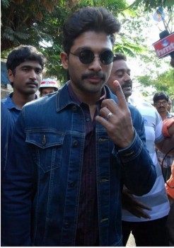Celebrities Cast Their Votes in GHMC Elections 2 - 25 of 41