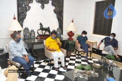 Celebs Meeting At Chiru Residence - 5 of 6