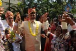 Chandrababu Naidu and Others Celebrates Holi at Hyd - 6 of 26