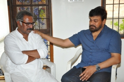 Chiranjeevi Visited Actor Banerjee House - 7 of 9
