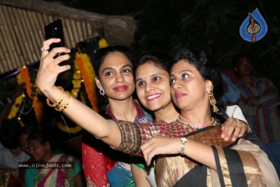 Deepthi Mamidi Organised Bathukamma Celebrations at Madhapur - 14 of 38