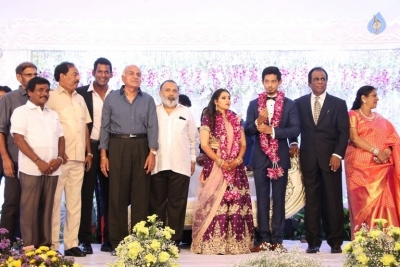 Hero Vishal Sister Aishwarya Wedding Reception Photos - 28 of 31
