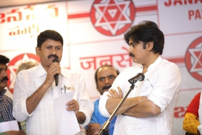 Janasena Party Press Meet at Vijayawada - 2 of 10