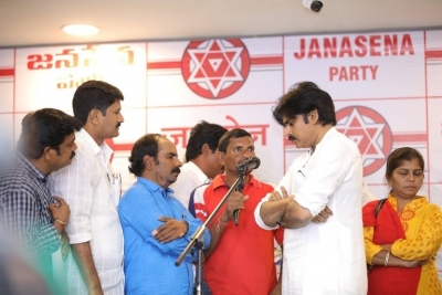 Janasena Party Press Meet at Vijayawada - 6 of 10