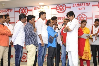 Janasena Party Press Meet at Vijayawada - 10 of 10