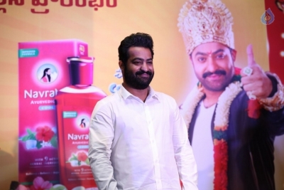 Jr NTR at Navratna Ayurvedic Oil Press Meet - 2 of 21