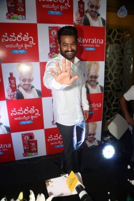 Jr NTR at Navratna Ayurvedic Oil Press Meet - 4 of 21