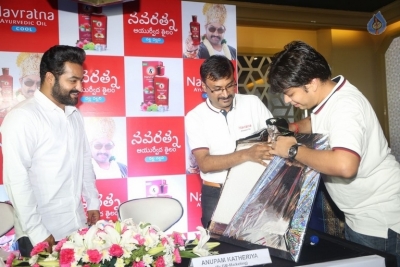 Jr NTR at Navratna Ayurvedic Oil Press Meet - 7 of 21