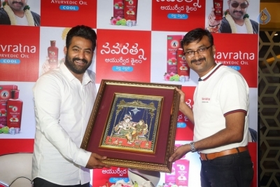 Jr NTR at Navratna Ayurvedic Oil Press Meet - 12 of 21